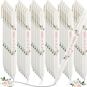 Ireer 36 Pcs Floral Baby Shower Pens Gifts Bulk Party Favors for Guests Games Neutral Gender Reveal Favors Baby Shower Prizes Souvenirs Gift Bags Stuffer Supplies