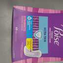 Poise Ultra Thin Incontinence Pads & Postpartum Pads for Bladder Leaks, 4 Drop Moderate Absorbency, Long Length, 192 Count (4 Packs of 48)