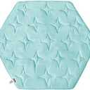 Hexagon Playpen Mattress Mat Blue, Non Slip Playpen Mat for Regalo Play Yard 6 Panel Playpen, Fit Hiccapop 53" PlayPod Portable Playard, Kids Tent Mat Hexagon