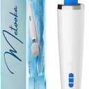 Therapeutic Cordless Massager - Powerful Massage Tool Handheld 8 Speeds 20 Patterns - Rechargeable Hand Massagers for Sore Muscles - Hand Held Massage Tool for Neck & Back (White)