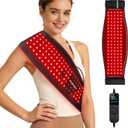 Red Light Therapy Belt for Body Infrared Light Therapy Devices Near Infrared Wrap Pad Timer Remote Control for Back Waist Muscle