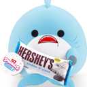 Snackles Series 2 Shark & Hershey (Cookies n Cream) 8 Inch Plush by ZURU, Ultra Soft Plush, Collectible Plush with Real Licensed Brands, Stuffed Animal, Giftable