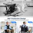 Universal Wheelchair Seatbelt, Wheelchair Harness for Adults, Torso Support Vest Restraint, Safety Belt with Adjustable Straps and Pocket for Elderly, Disabled, Patients to Prevent Sliding & Falling