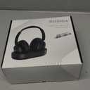 ROSIDA Wireless Headphones for TV Watching, Wireless Headphones for Seniors with Transmitter Charging Base, Bluetooth Headsets for TV, No Audio Delay, Gift for The Seniors or Parents, Black