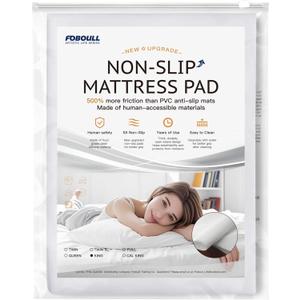 Silicone Mattress Slide Stopper and Gripper, 5X Anti - Slip, Non Slip Mattress pad,Keep Bed and Topper Pad from Sliding for Sofa, Couch, Chair Cushion, Mattresses, Easy Trim Pads, King