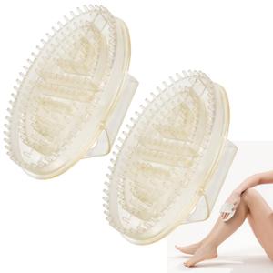 Meridian Pressure Brush, 2Pcs Massage Brush for Full Body SPA Massager Relaxation (White)