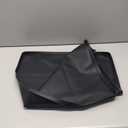 Extra Large Silicone Cat Litter Mats, 34" x 22" Waterproof Litter Box Mat, Non-Slip Kitty Litter Mat for Scatter Control, Easy to Clean & Urine-Proof Cat Litter Trapping Mat, Black (1 Pack)