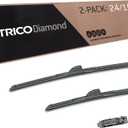TRICO Diamond 24" + 16" Super Premium Automotive Replacement Windshield Wiper Blades (Set of 2), Passenger and Driver Side All-Weather Beam Wiper Blades for Select Vehicle Models (Item #25-2416)