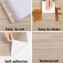 Anmon Wood Grain Wallpaper Peel and Stick Wall Paper, Counter Contact Paper Self Adhesive Removable Home, Decoration Wear-Resistant Wallpaper for Bedroom Vinyl (15.7" x 472", Brown-1)