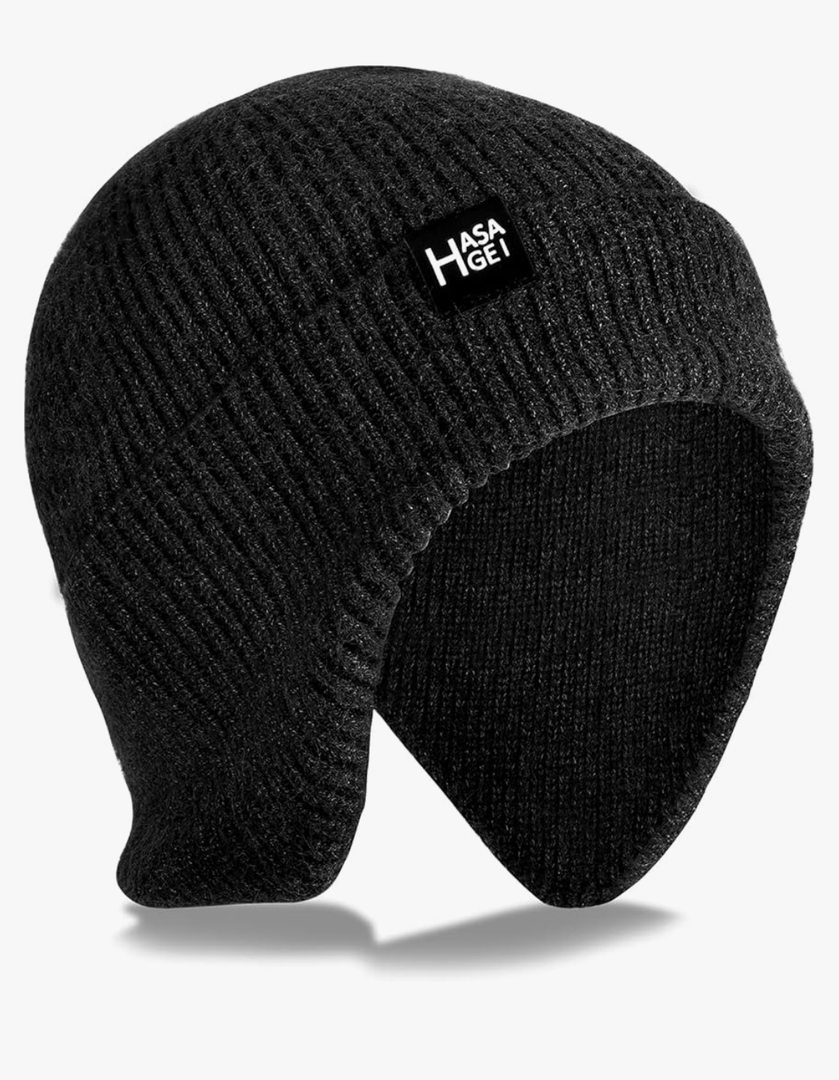 Ear Protection Beanie Hats for Men & Women - Warm Winter Knit Hats for Outdoor Hiking, Skiing, Running, Dog Walking