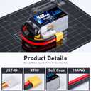 Zeee 4S Lipo Battery 1500mAh 14.8V 120C Graphene Battery with XT60 Plug for FPV Drone Quadcopter Helicopter Airplane RC Boat RC Car RC Models (2 Pack)