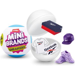 Mini Brands Sneakers Series 1 by ZURU, Collectible Mystery Capsule, Toy for Boys & Girls, Realistic Miniature Baby, Playset and Accessories