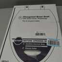 KOHLER Stonewood Quiet-Close, Elongated Toilet Seat Soft Close, Durable Wood, Easy Installation, Universal Fit, Home Essentials, White Finish, K-20466-0
