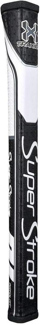 SuperStroke Traxion Pistol GT Golf Putter Grip, Advanced Surface Texture that Improves Feedback and Tackiness, Minimize Grip Pressure with a Unique Parallel Design, Multi Color, Black/White