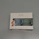 Moonkie Silicone Baby Sippy Cups | 3 Stages Training Cup Straw Cup for Infants Toddlers and Kid | 4 oz 2Pack (Sage + Ether)