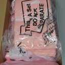 Qilery 50 Sets 8" Baby Shower Favor Bags It's a Girl Gift Bags with Handle Tissue Paper and Ribbon Bow Pink Baby Shower Party Favors for Guests Gender Reveal Birthday Supplies