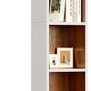 LITTLE TREE 70.9" Tall Bookshelf, 5-Tier Open Bookcase with Cubes, Bookshelf with Storage Space, Freestanding Narrow Bookcase for Home Office, White, 1 Pack