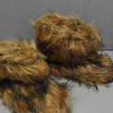 Valpeak Snow Boots for Women 2024 Furry Boots Winter Knee High Flat Heel Fluffy Faux Fur Boots (44, Natural)