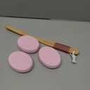 AmazerBath Lotion Applicator for Back, Feet, 4 Replaceable Pads with Long Handle, Back Sunscreen Applicator for Elderly, Women, Apply Cream Medicine Skin Cream Moisturizer Sunscreen Tanner, Pink