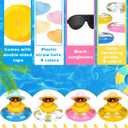 Marsui 24 Pcs Mini Rubber Ducks Bulk Mini Funny Rubber Ducky Bathtub Cute Squeaky Shower Ducks for Swimming Pool Party Favors Birthday Prize Rewards