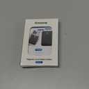 Magnetic Wallet Cell Phone Card Holder for Phone Case with Mag-Safe, Stronger Magnetic RFID Leather Phone Wallet Stick on Series of iPhone 17/16/15/14/13/12 and Pro/Promax,Black