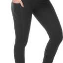 HOFISH Maternity Leggings, Yoga Pants, Pregnancy Leggings Over The Belly Workout Active Wear (XL, Black)