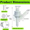 2 x 385311641 RV Toilet Water Valve Kit Compatible with Sealand Dometic 300, 301, 310, 311, 320, 321 Pedal Flush Toilets Camper Trailer RV Toilet, Includes FastenersSieve&Hose Clamp(1 Pack)