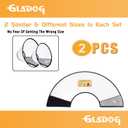 Soft Dog Cone Collar, 2 PCS (for Exact Size) Flexible Plastic Cone for Dogs After Surgery, Dog Recovery Collar, Adjustable E-Collar for Large Dogs Cat, Comfy Elizabethan Collar (XL) (Gray)