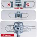 PBD WA-2608 Amplified Outdoor TV Antenna  Long Range with UHF/VHF, 360 Motorized Rotation, Remote Control, Mounting Pole, and 40FT RG6 Cable  Supports 4K, 1080P, Smart and Older TVs (2 Outputs)