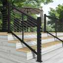 BLIKA 50 Pack Invisible Cable Railing kit, T316 Stainless Steel 1/8" Invisible Receiver and Swage Stud End for Cable Railing, Swage Tensioner 1/8" for Wood/Metal Post, Cable Railing Hardware