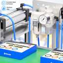 TAILONZ PNEUMATIC 1/2 Inch NPT 2 in 1 Air Filter Pressure Regulator Combo Piggyback, Air Tool Compressor Filter with Gauge AF4000+AR4000