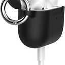 Speck Products Presidio W/Soft Touch for Airpods Pro 2nd/1st Generation Case, Black/Bright Silver