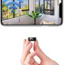 Only 0.9 Inch Hidden Camera Mini Small Micro WiFi HD Cameras Home Indoor Use Night Vision Motion Detection Wide Angle Can No Need WiFi Baby Monitor Wireless Nanny espias ocultas Security Secret Cam (black)