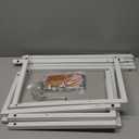 koretech Wedding Welcome Sign Stand, Adjustable Welcome to Our Wedding Sign Holder, 68”x 30”x 20” Heavy Duty Easel Stand for Sign with 11 Design Bundle & 3 Pairs Leather Straps(White)