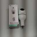 Light Bulb Security Camera Outdoor, 5G& 2.4GHz WiFi Security Cameras Wireless for Home Security, Motion Detection, Color Night Vision, Siren Alarm, Bulb Camera Compatible with Alexa (2 Pack) (White)