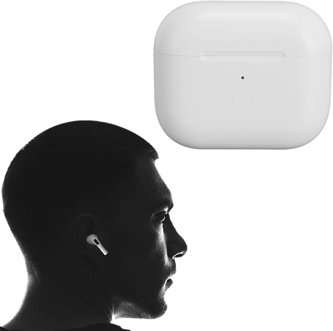 Replacement Charging Case for iOS Earbuds 3rd Gen, 620mAh Battery, Charging and Cable Charging, with Overcharge, for Home, Office, Car and Travel (A004)
