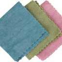 Vileda Microfibre Recycled 3 Cloths, Multicolor, Polyester, 3 Units (Pack of 1)