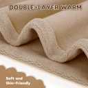 GXCROR Winter Neck Warmer, Reversible Fleece Gaiter Scarf, Windproof Face Mask for Men & Women (Khaki (Child))