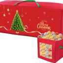 Christmas Tree Storage Bag, 7.5Ft Christmas Tree Bag 2 Piece Set Includes a Storage Bags for Xmas Decorations, Reinforced Handles & Sleek Dual Zipper Waterproof Xmas Tree Bag