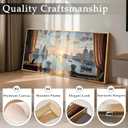 imjiayu Venice Window View Wall Art, Sunset Landscape Canvas, 40"L x 20"W
