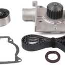 MPLUS Timing Belt Kit W/Water Pump Compatible with 97-99 for Mercury Tracer, 97-02 for Ford Escort 2.0L l4 GAS SOHC