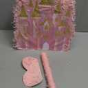 Princess Pinata Pink Castle Pinata with Stick Blindfold Large Castle Pinatas for Princess Birthday Party Decorations Pink Themed Party Decor Girls Birthday Supplies Baby Shower Bride Shower