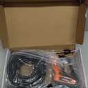 FIXFANS Pressure Washer Gun and Hose Kit, 50 FT High Power Washer Hose with Replacement Wand Extension, 5 Nozzle Tips, M22 Fitting