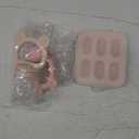 Fruit Feeder Set (Pink).Ultra-Soft Silicone Includes Gum Brush and dust Cap. Pink
