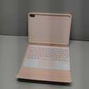 LAMA Touchpad Keyboard Case for iPad (A16) 11th Gen 2025 /10th Gen 2022, Folio Cover with Pencil Holder, Multi-Touch Trackpad, Wireless Magnetic Keyboard for iPad 11th 10th Generation, Pink