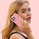 KANGHAR for iPhone 15 Pro Max Case | Cute Cherry Design | Soft Flexible TPU | Anti-Scratch Protective Cover | Pink