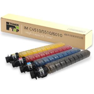 TonerTap Compatible Toner Cartridges 4-Pack for Ricoh IM C4510, IM C5510, IM C6010, Replacement for Ricoh 842526 842527 842528 842529 IMC4510, IMC5510, IMC6010 Toner