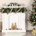 3 x SY Super Bang 8 Pcs Coffee/Gold Velvet Christmas Bows for Christmas Tree Decorations Door Wreath Garland Bow Ornaments, for Gift Wrapping Wedding Home Holiday Party Decor.