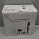 KOIOS Immersion Blender Handheld - Trigger Variable Speed 5-in-1 Immersion Hand Blender 1100W, Anti-Scratch Stainless Steel Shaft, Chopper & Milk Frother, Non-BPA for Soup, Baby Food and Smoothies