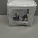 Amazon Basics Waterproof 18 inch Mattress Protector Queen Size, Breathable, Machine Washable, White